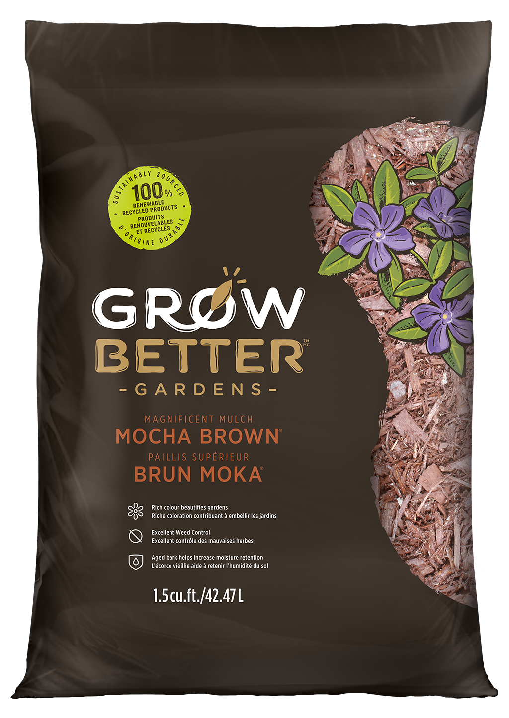 Mocha Brown Mulch (1.5 Cubic Feet)